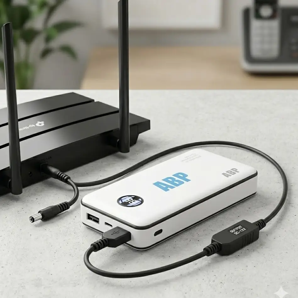 Combo Internet Ininterrumpido: Power Bank  20000mAh 22.5W + Cable DC 12V Especial para Router's photo #1