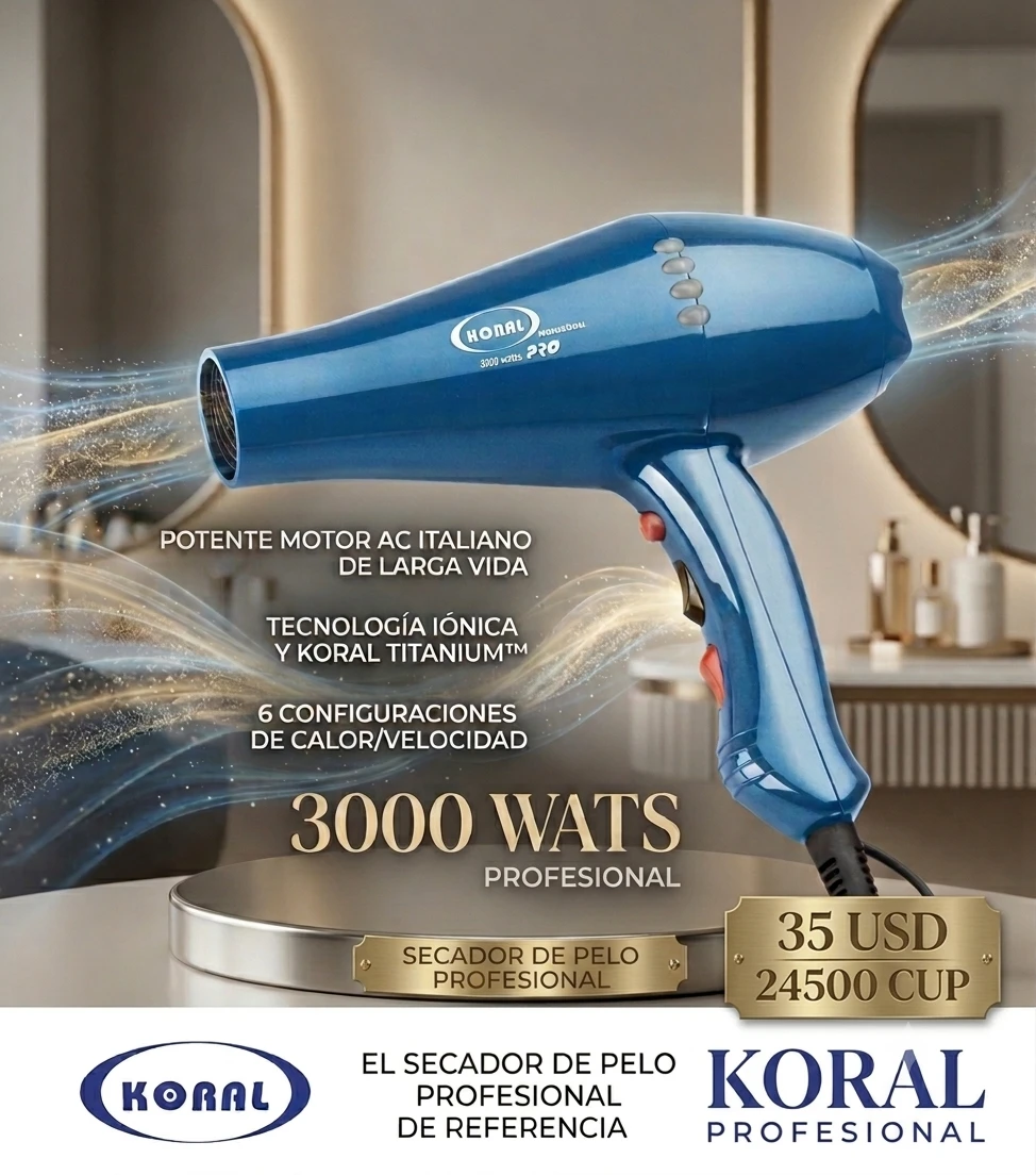 Secador de Pelo Profesional 3000 Watts's foto | IMM Morón |  BizneCubano